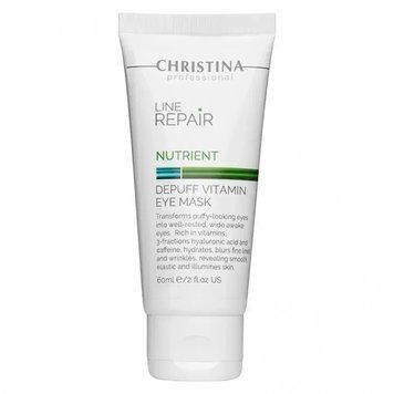 Вітамінна омолоджувальна маска навколо очей Depuff Vitamin Eye Mask Line Repair Nutrient Christina 60 мл CHR869 фото