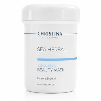 Азуленова маска краси для чутливої шкіри Azulene Beauty Mask Sea Herbal Christina 250 мл CHR059 фото