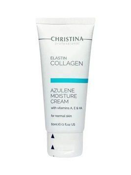 Азуленовий зволожувальний крем для нормальної шкіри Elastin Collagen Azulene Moisture Cream with Vitamins A, E & HA Christina 60 мл CHR370 фото