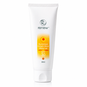 Сонцезахисний тональний крем-антиоксидант Sunscreen Cream Demi Make Up SPF 30 Renew 80 мл 9007080 фото
